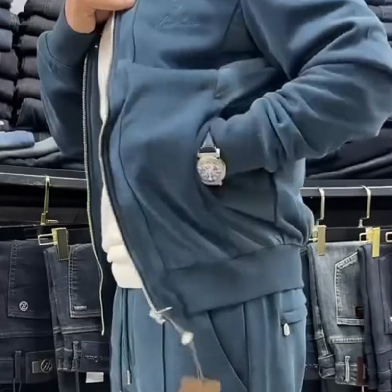 Herrejakke med avslappet passform & Buksesett i to deler