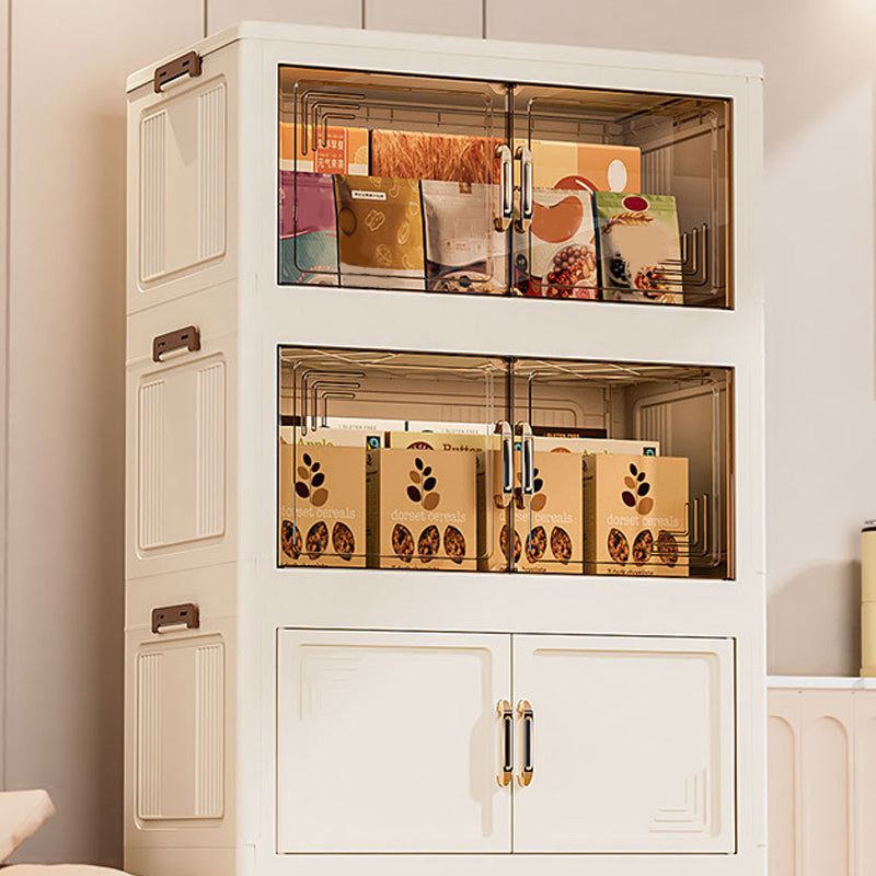 🔥 50% OFF! ✨ Foldable Storage Box with Lid – 1–5 Layers, Wheels & Magnetic Door | Stackable Organizer for Kitchen, Bathroom & Bedroom 🗄️