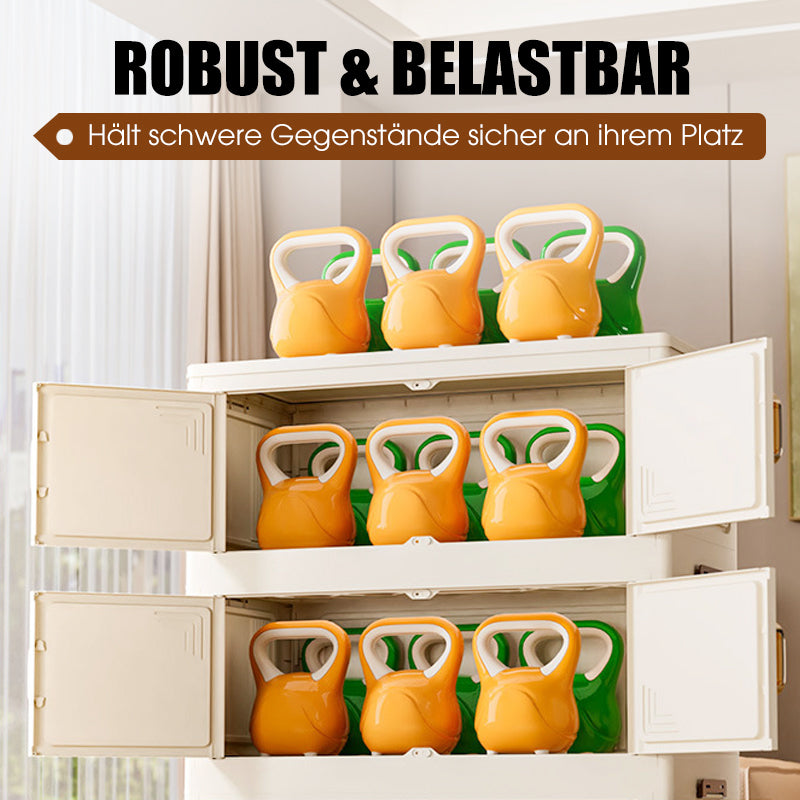 🔥 50% OFF! ✨ Foldable Storage Box with Lid – 1–5 Layers, Wheels & Magnetic Door | Stackable Organizer for Kitchen, Bathroom & Bedroom 🗄️