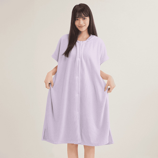 Kvinnors mysig huva texturerat rutnät badrock