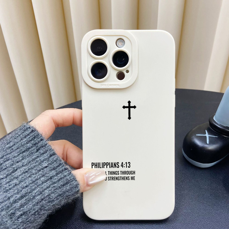 🔥50% off, while stocks last! 🎉Bible Text TPU Case for iPhone Galaxy,Shockproof Anti-Drop Phone Case Cute Gift for Her.