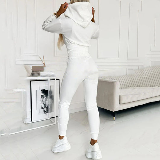 Women's Two-Piece Hooded Tracksuit Set
