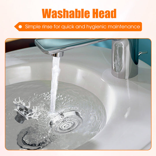 💈 50% OFF HOT SALE! ✨ Mini Electric Shaver for Men - 3D Floating Heads & Wet/Dry Use for Smooth Shaving Anywhere 🔋🌀