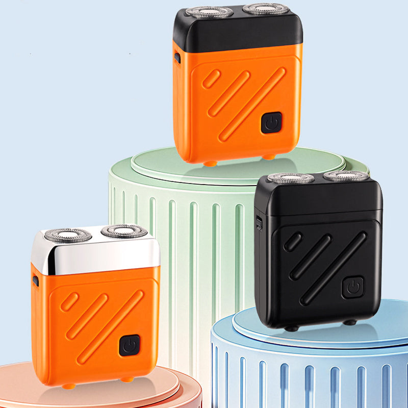 💈 50% OFF HOT SALE! ✨ Mini Electric Shaver for Men - 3D Floating Heads & Wet/Dry Use for Smooth Shaving Anywhere 🔋🌀