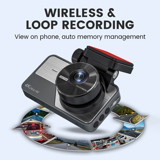 🎁Free shipping-🎁4K Ultra HD Car Dashcam with Night Vision