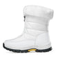 Botas de neve antideslizantes para mulleres con cremalleira