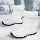 Botas de neve antideslizantes para mulleres con cremalleira