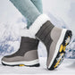 Botas de neve antideslizantes para mulleres con cremalleira