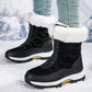 Botas de neve antideslizantes para mulleres con cremalleira