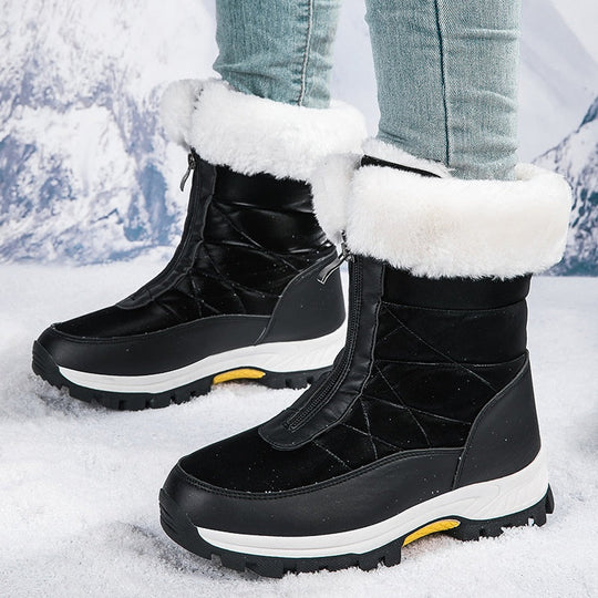 Women’s Non-Slip Warm Zipper Snow Boots