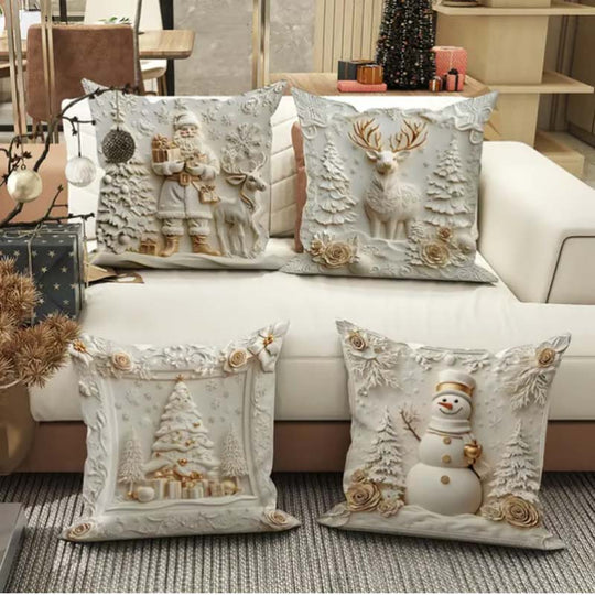 Elegant Christmas Decorative Pillow Covers