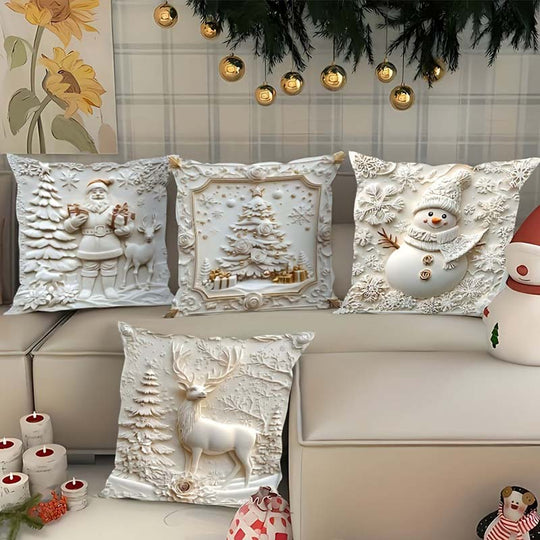 Elegant Christmas Decorative Pillow Covers
