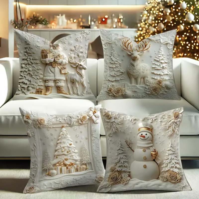 Elegant Christmas Decorative Pillow Covers