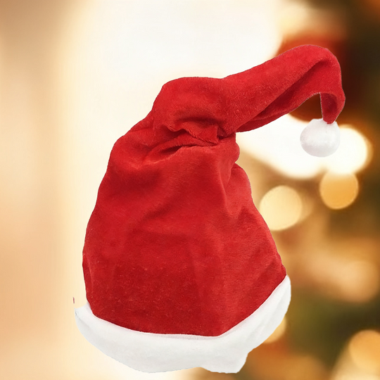 Sombreiro de Papá Noel de Nadal eléctrico cantando e bailando