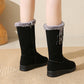 Botas de neve media pantorrilla de moda feminina
