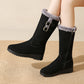 Botas de neve media pantorrilla de moda feminina