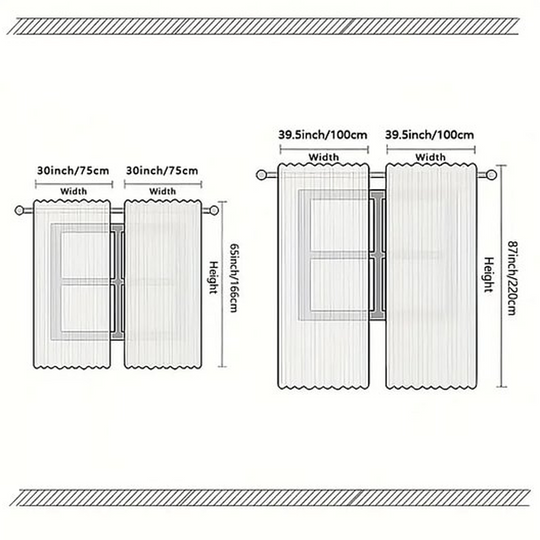 🔥 LAST DAY PROMOTION - 50%OFF 🔥 Christmas Window Curtains 2-Piece Set for Home Decor