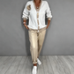 ⏳Time-Limited Special⏰Women’s Casual V-Neck Top & High Waist Pants 2-Piece Set