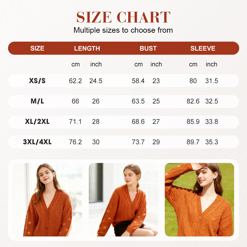 Stickad cardigan med knapp för dam