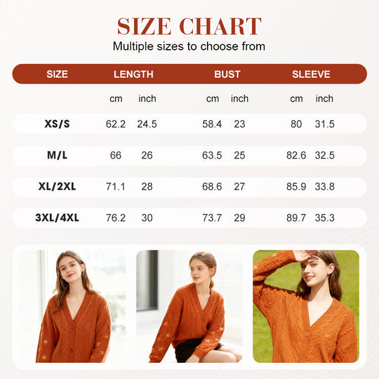 Stickad cardigan med knapp för dam