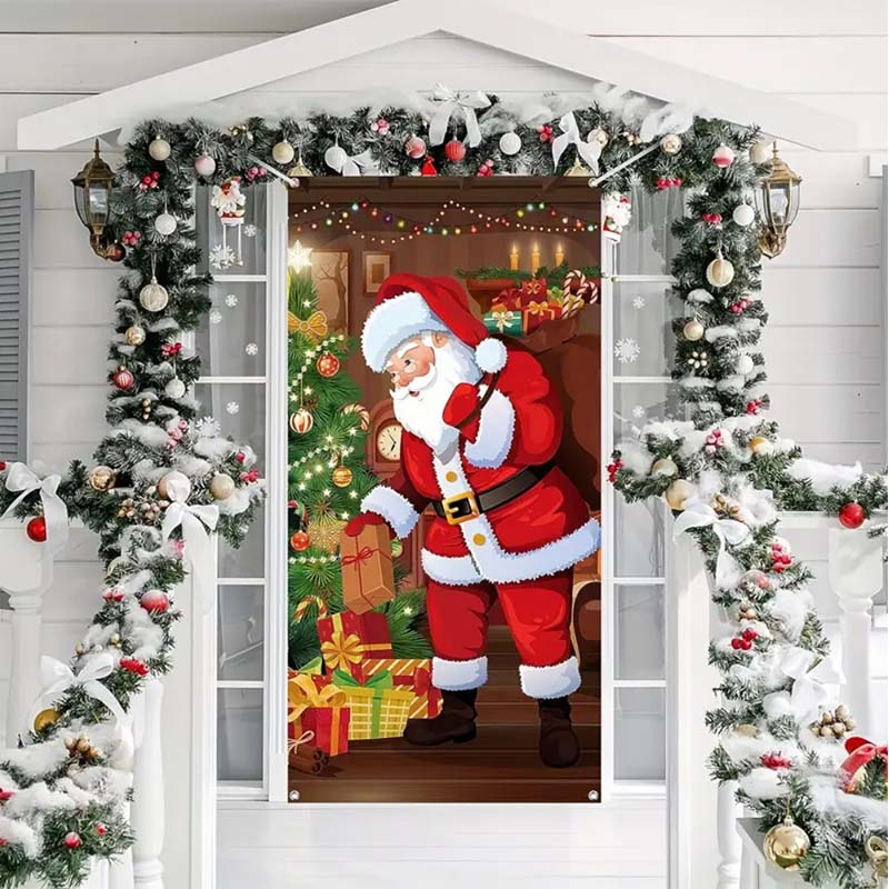 🎊Weihnachtsangebot 50 % Rabatt🎊Weihnachtsmann-Türrahmen-Banner 🎅