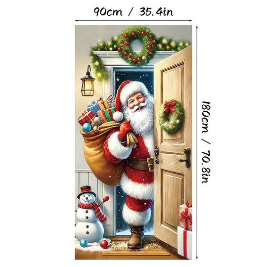 🎊Weihnachtsangebot 50 % Rabatt🎊Weihnachtsmann-Türrahmen-Banner 🎅