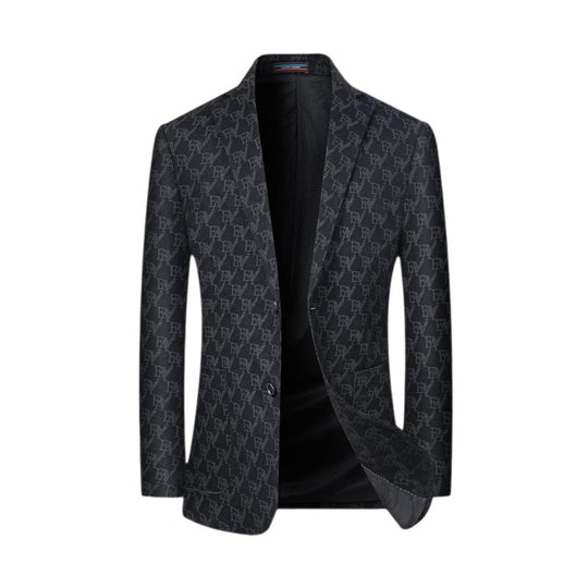 Men's Classic Slim Fit Patterned Blazer