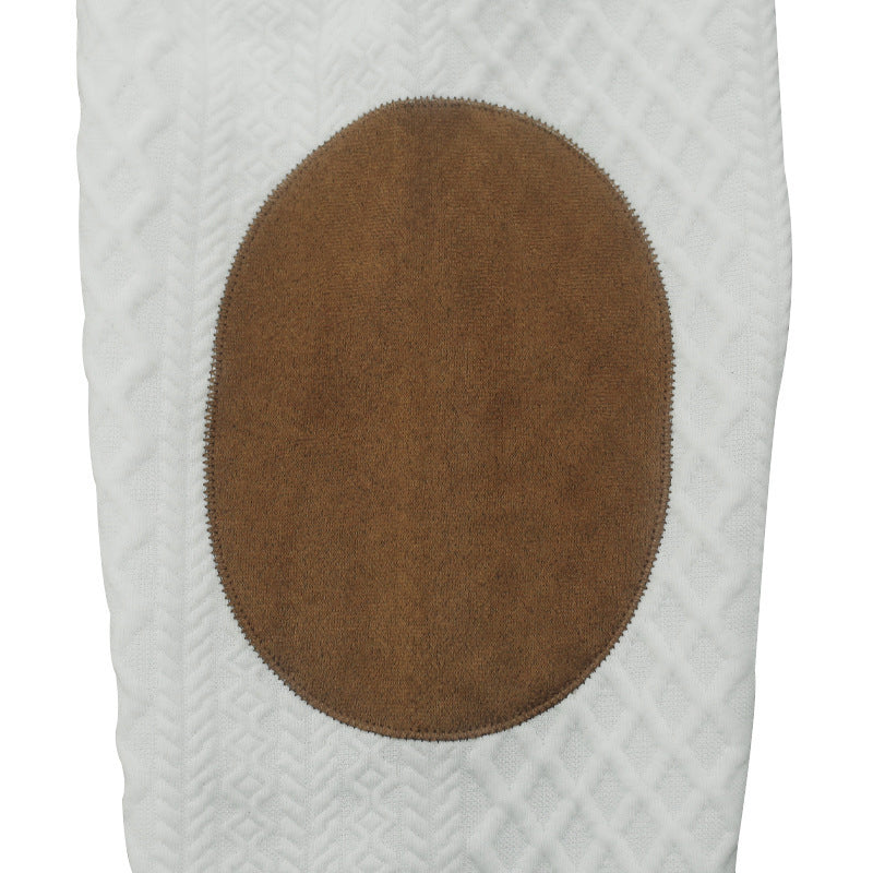 Pull décontracté à manches longues pour hommes avec coudières