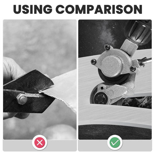 ⚡ 50% OFF NOW! ✨ Electric Drill Sheet Metal Cutter - 3-in-1 Tool for Steel, Aluminum & Copper with Laser-Guided Precision 🔧💥