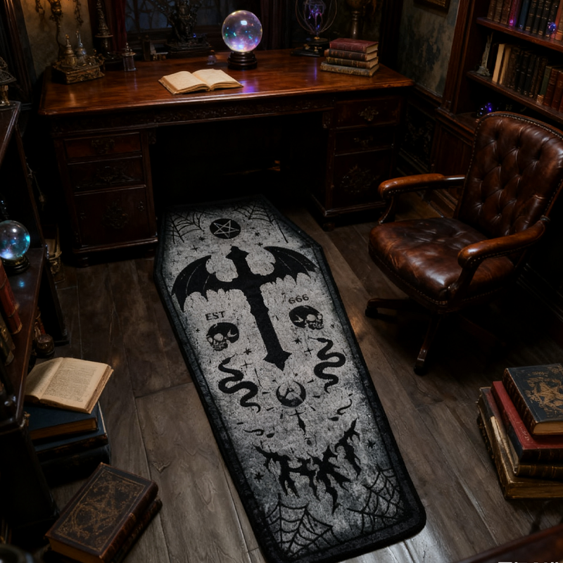Halloween sklisikker myk gulvmatte