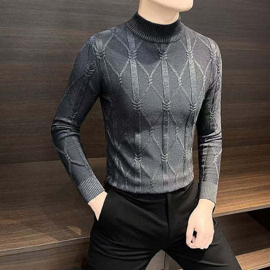 ❄️Winter New🔥Men's Thermal Comfortable Quilted Knit Sweater