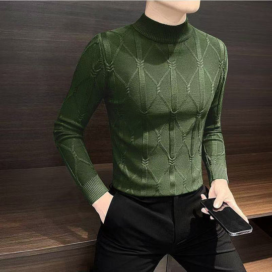 ❄️Winter New🔥Men's Thermal Comfortable Quilted Knit Sweater