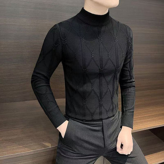 ❄️Winter New🔥Men's Thermal Comfortable Quilted Knit Sweater