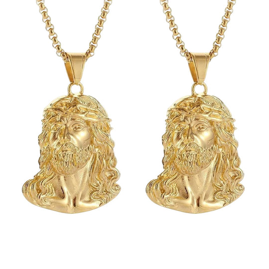 ✝️Best Gift✨Jesus Head Pendant Necklace