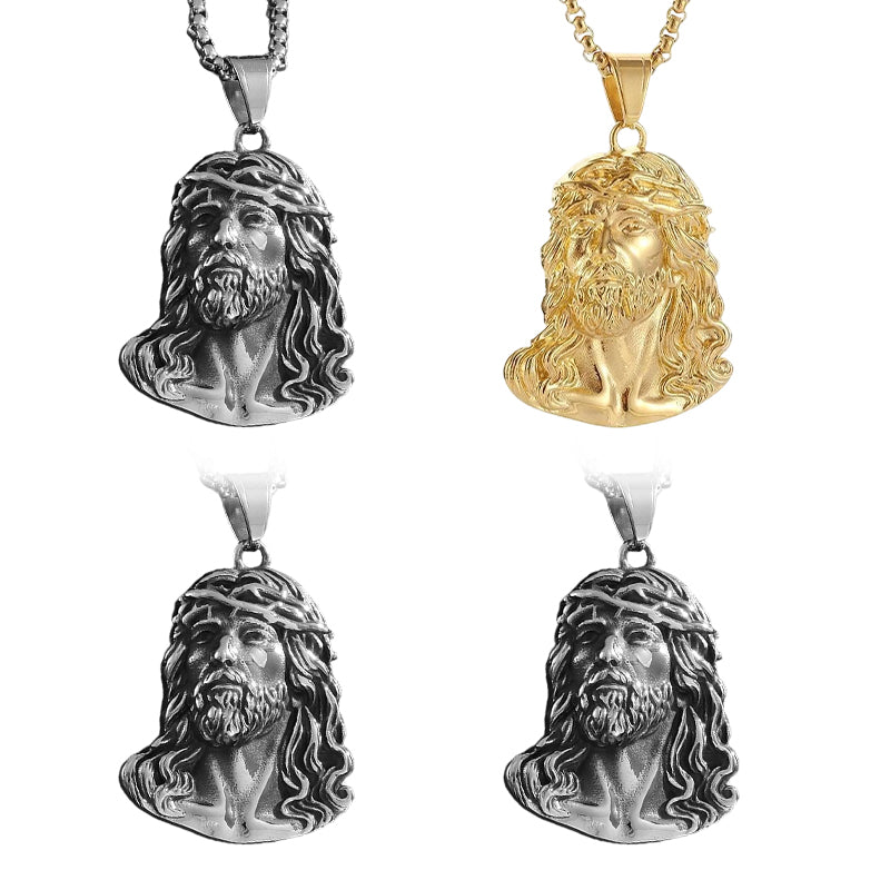 ✝️Best Gift✨Jesus Head Pendant Necklace