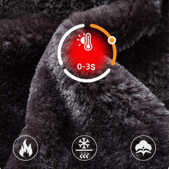 ⏳Limited-time 50% off⏰Men's Warm Faux Leather Plush Lapels Jacket🧥