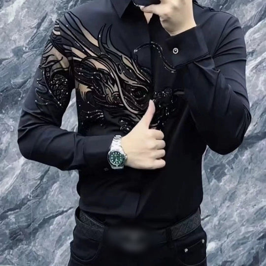 👔 Men’s Slim Fit Printed Shirt – Turn Every Head in the Room!