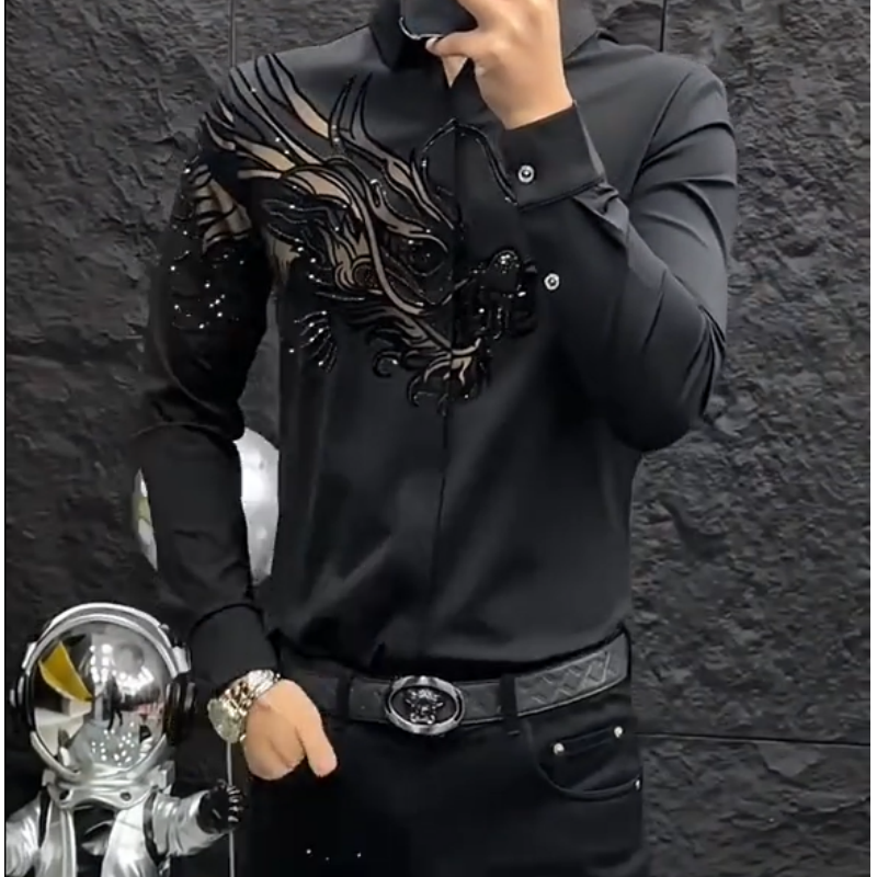 👔 Men’s Slim Fit Printed Shirt – Turn Every Head in the Room!