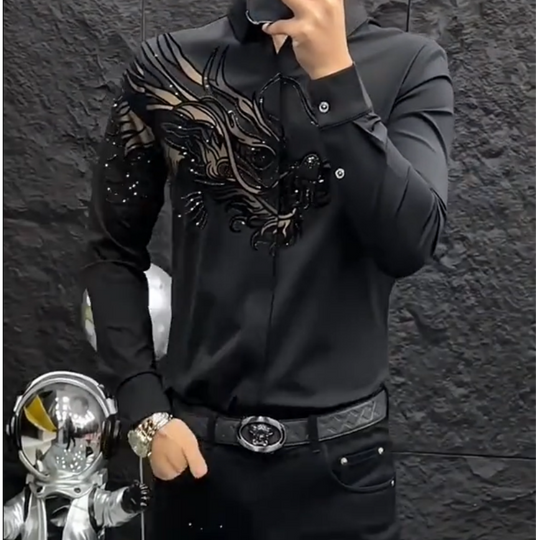 👔 Men’s Slim Fit Printed Shirt – Turn Every Head in the Room!