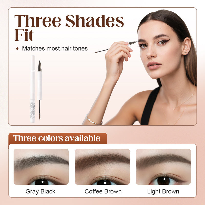 ❣️Buy 1 Get 1 Free❣️Dual-Ended 2 Tip Waterproof Eyebrow Pencil & Brush