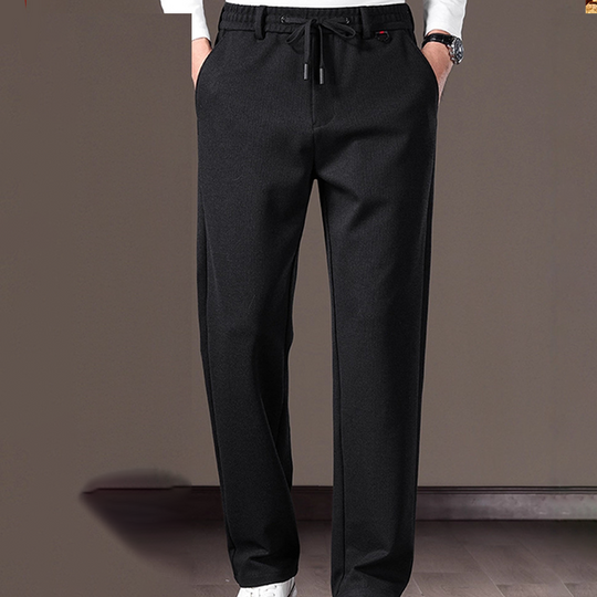 Men's Classic Fit Warm Casual Drawstring Pants