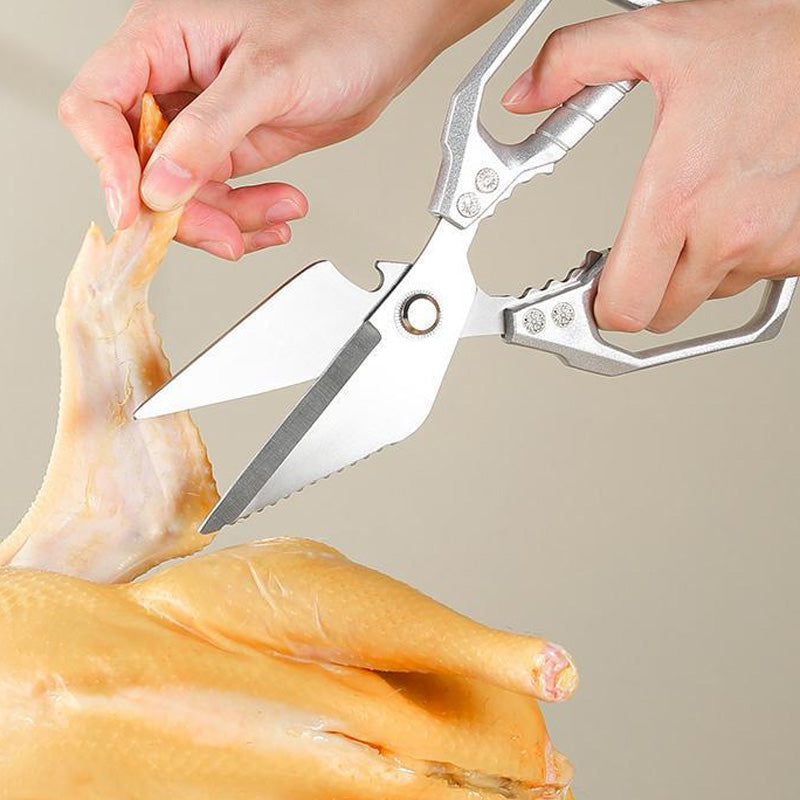 ✂️ BUY 2 GET 3! ✨ HEAVY-DUTY KITCHEN SHEARS - Multi-Function for Poultry, Herbs & More, Comfort Grip & Dishwasher Safe, Includes Nut Cracker and Bottle Opener 🍗🔧