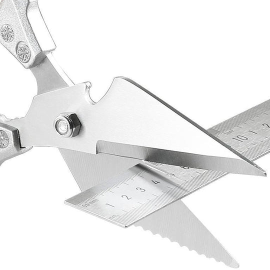 ✂️ BUY 2 GET 3! ✨ HEAVY-DUTY KITCHEN SHEARS - Multi-Function for Poultry, Herbs & More, Comfort Grip & Dishwasher Safe, Includes Nut Cracker and Bottle Opener 🍗🔧