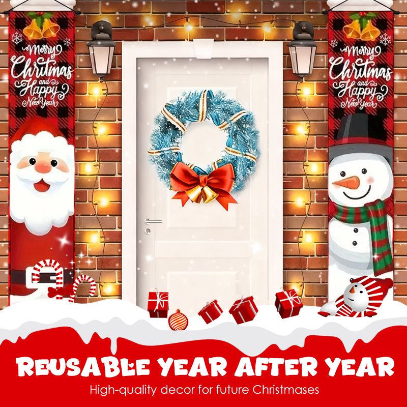 Christmas Door Banners 🎄 | Festive Holiday Decoration for Home & Parties