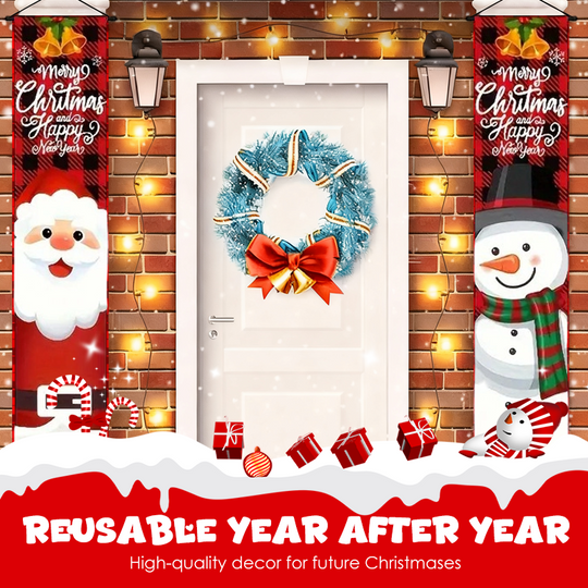 Christmas Door Banners 🎄 | Festive Holiday Decoration for Home & Parties