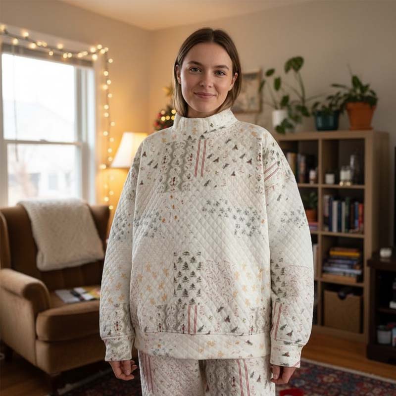 🎄Christmas HOT SALE 49% - ✨Women's Quilted Christmas Patchwork Set