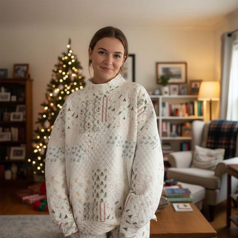 🎄Christmas HOT SALE 49% - ✨Women's Quilted Christmas Patchwork Set