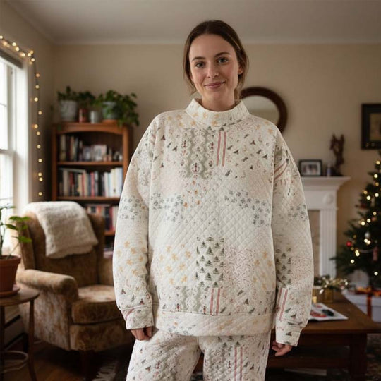 🎄Christmas HOT SALE 49% - ✨Women's Quilted Christmas Patchwork Set