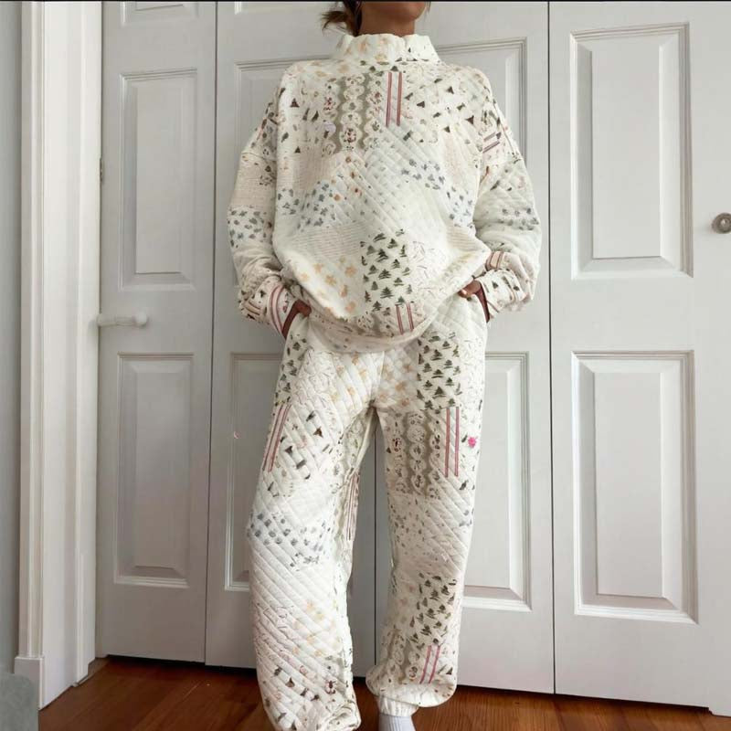 🎄Christmas HOT SALE 49% - ✨Women's Quilted Christmas Patchwork Set