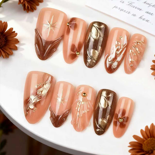 🎅✨Christmas Sale 50% OFF💥30 PCS Handcrafted Almond Press-On Nails Set💅